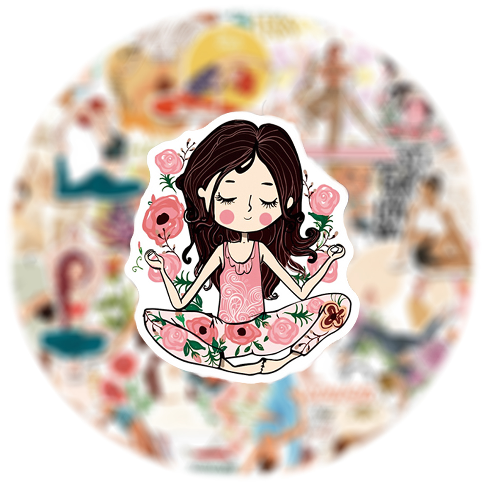 Pilates Yoga For Weight Loss - 10/30/50 stuks Pilates Yoga Graffiti Stickers