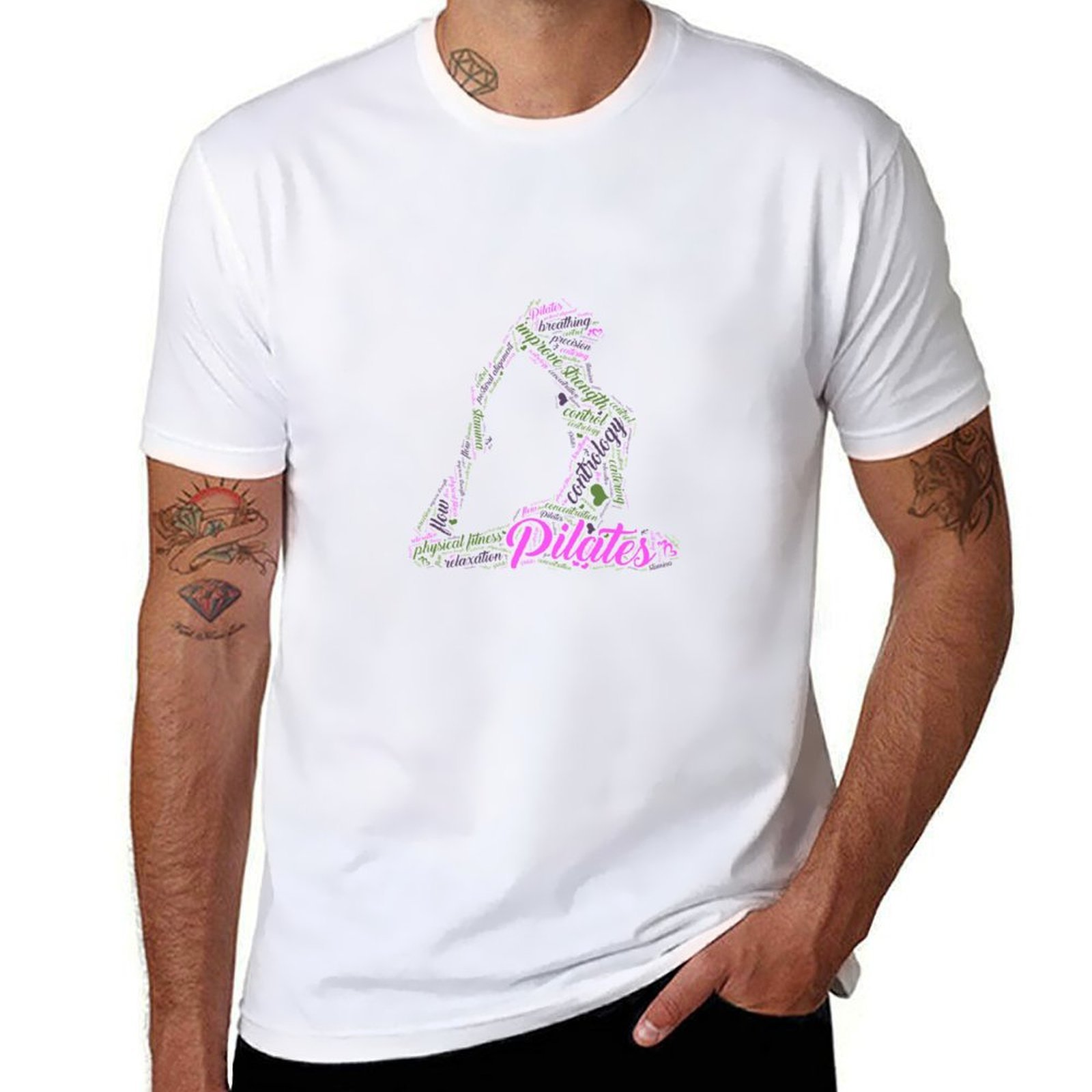 Pilates Yoga Gifts - Womens Fun Word Cloud en Cute
