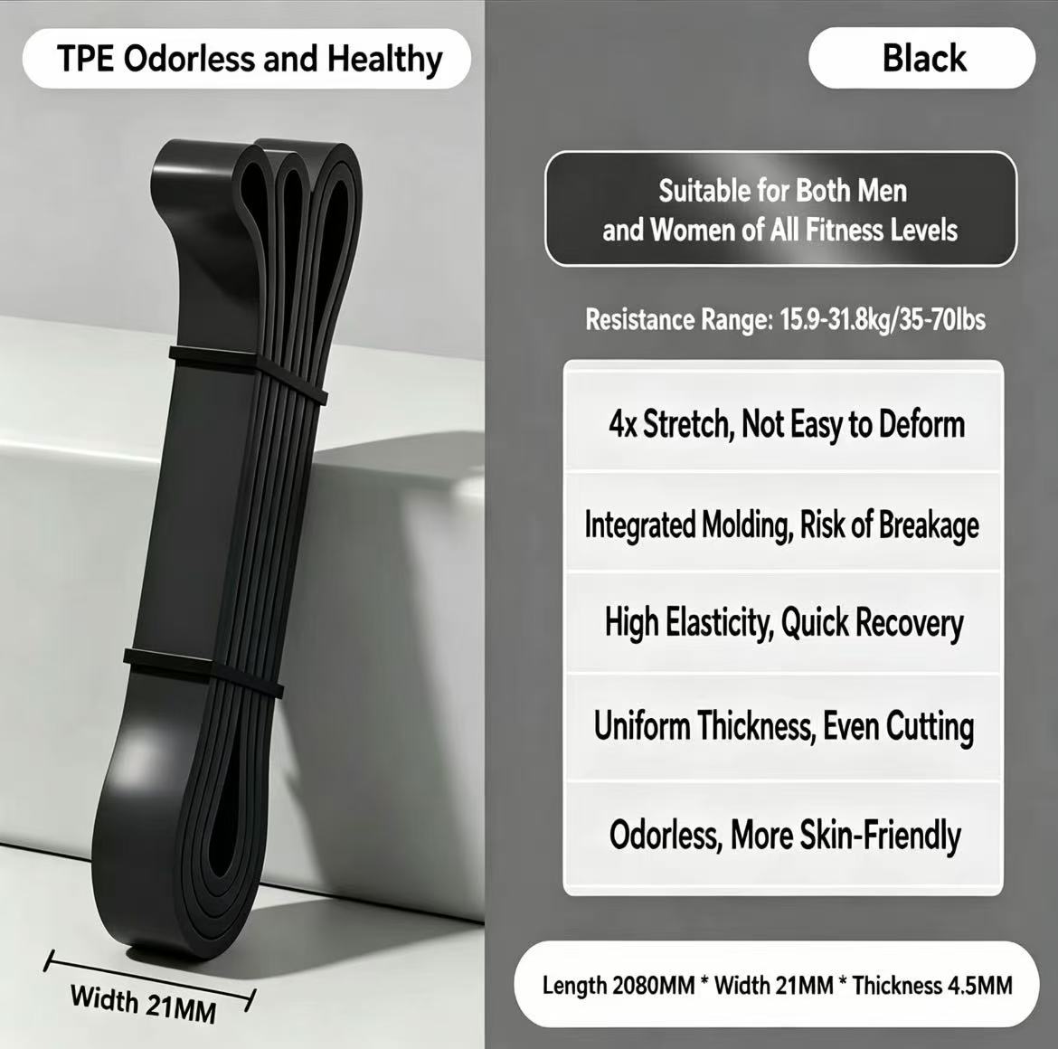 TPE Resistance Bands 6 niveaus - Difference Pilates And Yoga recensie en prijs