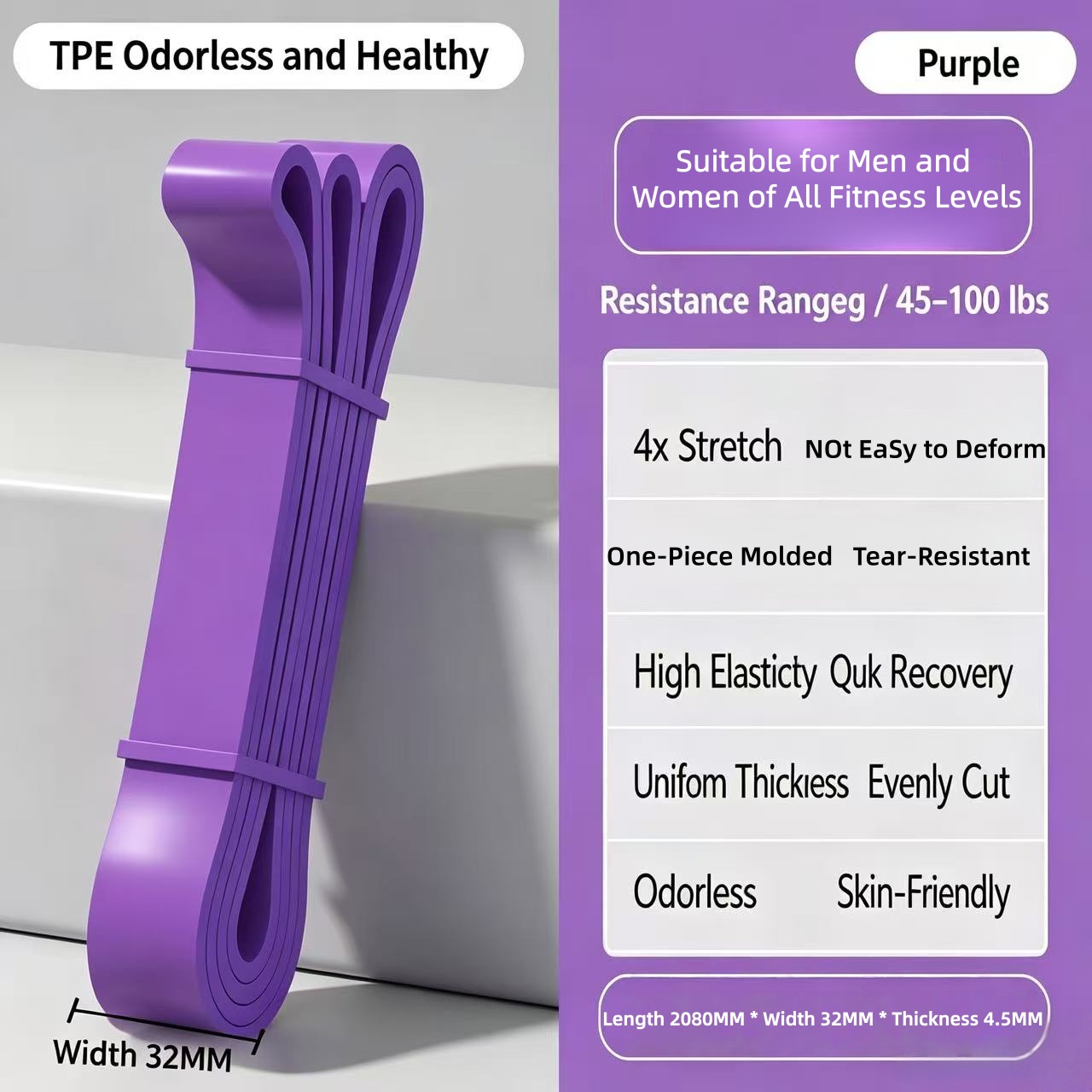 TPE Resistance Bands 6 niveaus - Difference Pilates And Yoga recensie en prijs