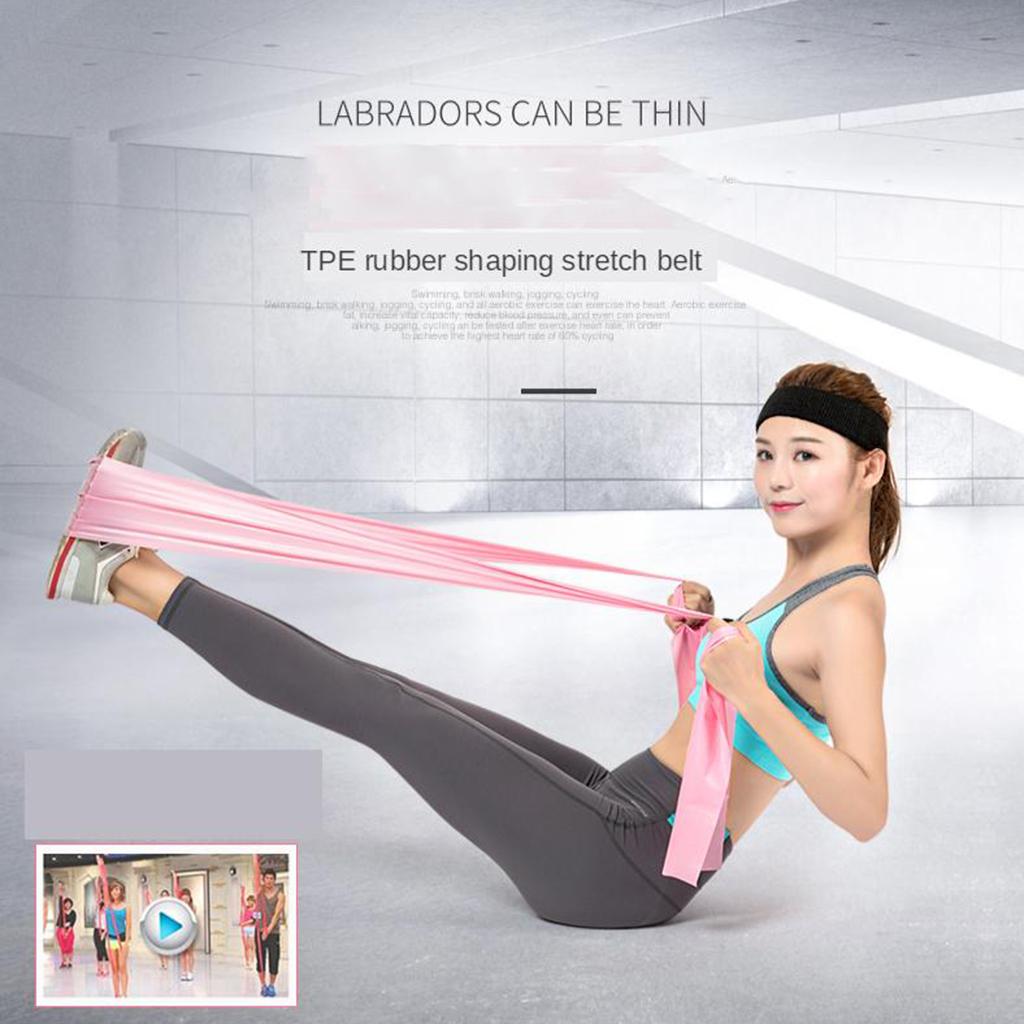 Lange stretch oefenbanden TPE  - Pilates Yoga For Weight Loss recensie en prijs